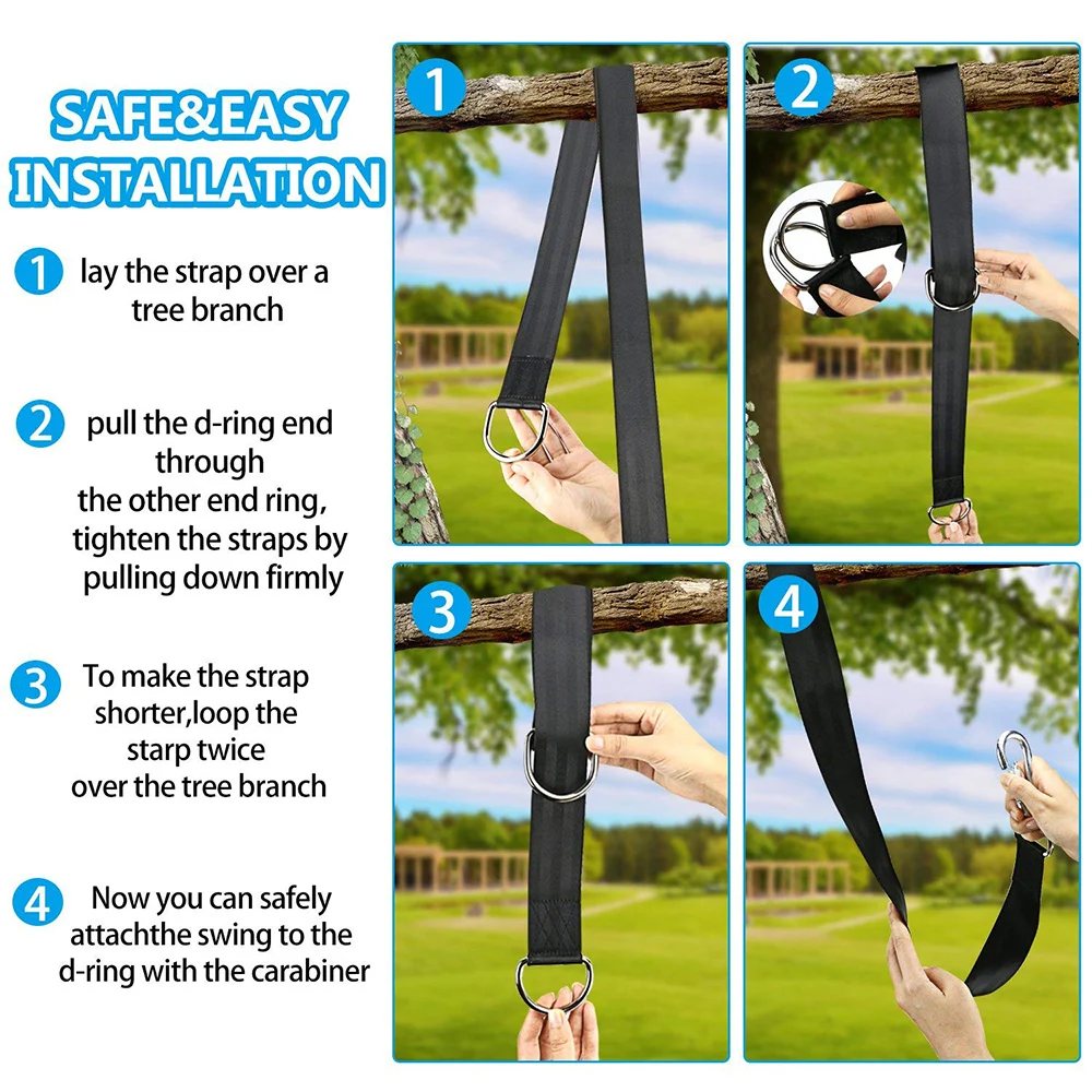 Подвесной комплект для гамака веревка обучения саду кемпингу пляжу двору