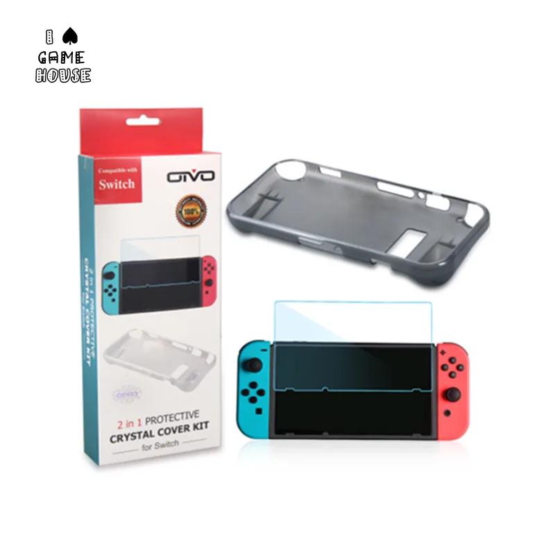 Защитный силиконовый чехол FoPcc NS с защитой экрана 2 в 1 для консоли Nintendo Switch|Чехлы| |