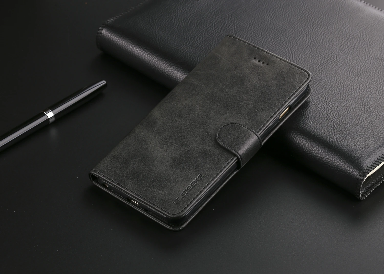 Роскошный кожаный флип чехол для iPhone 6 6s плюс Чехол Мягкий силиконовый держатель