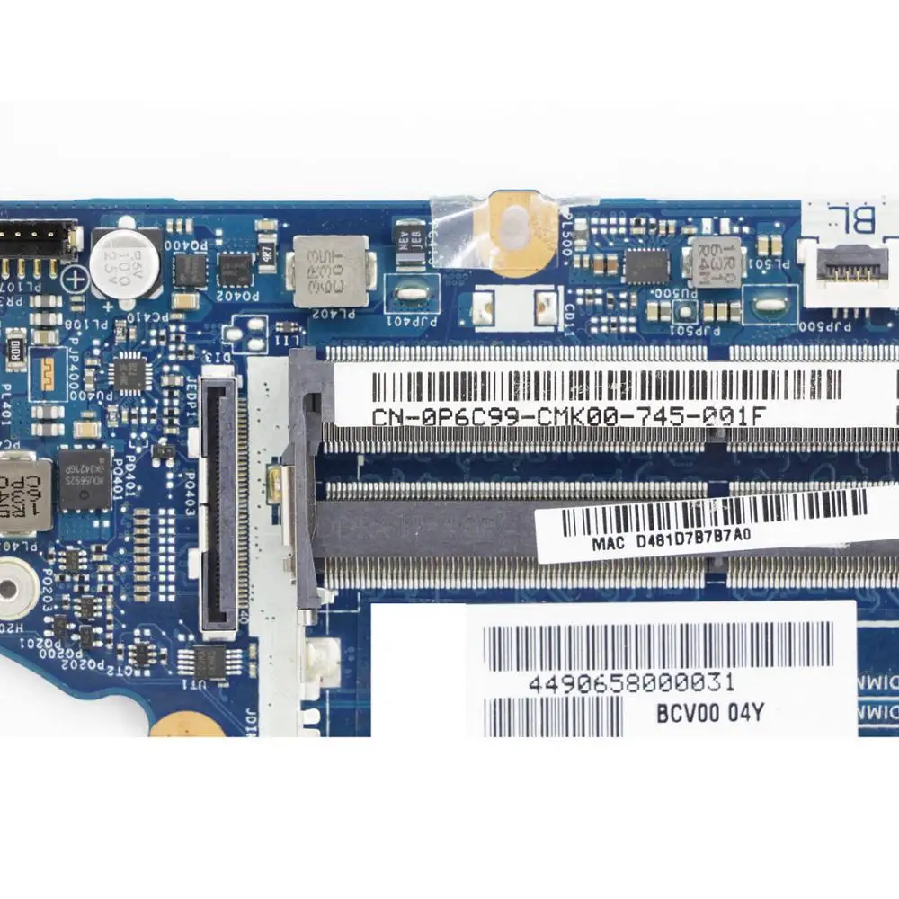 P6C99/0P6C99/CN-0P6C99-подлинный новый DDR4 Материнская плата ноутбука BCV00 LA-D991P w/i5-6300HQ + N16P-GT-A2