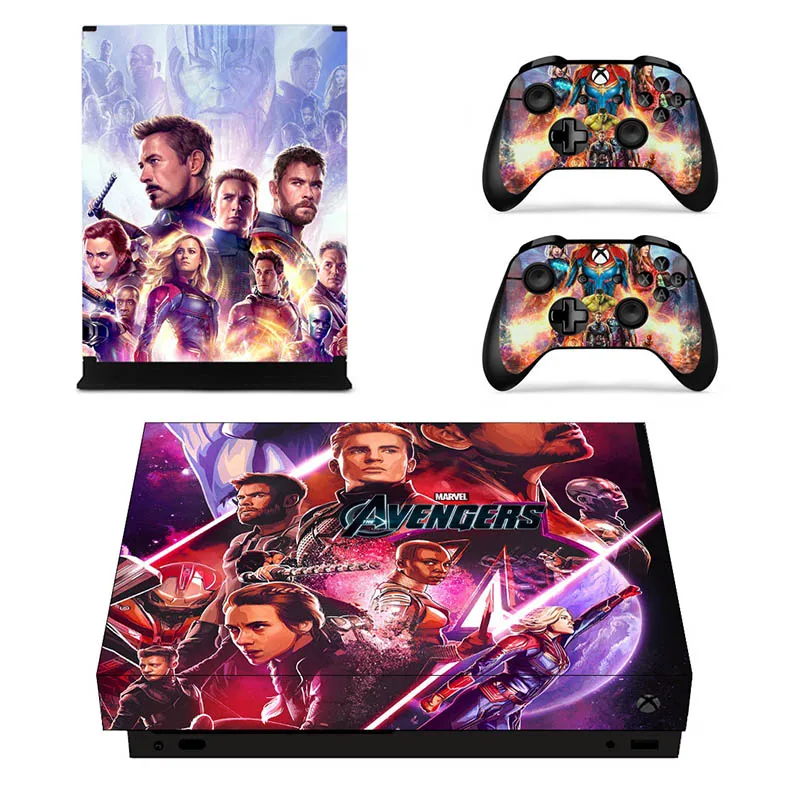 YSX1X2175 Мстители: Endgame наклейка для кожи vinilo adesivo pegatina наклейка s для Microsoft Xbox One X консоль и контроллер скины - Цвет: YSX1X2175