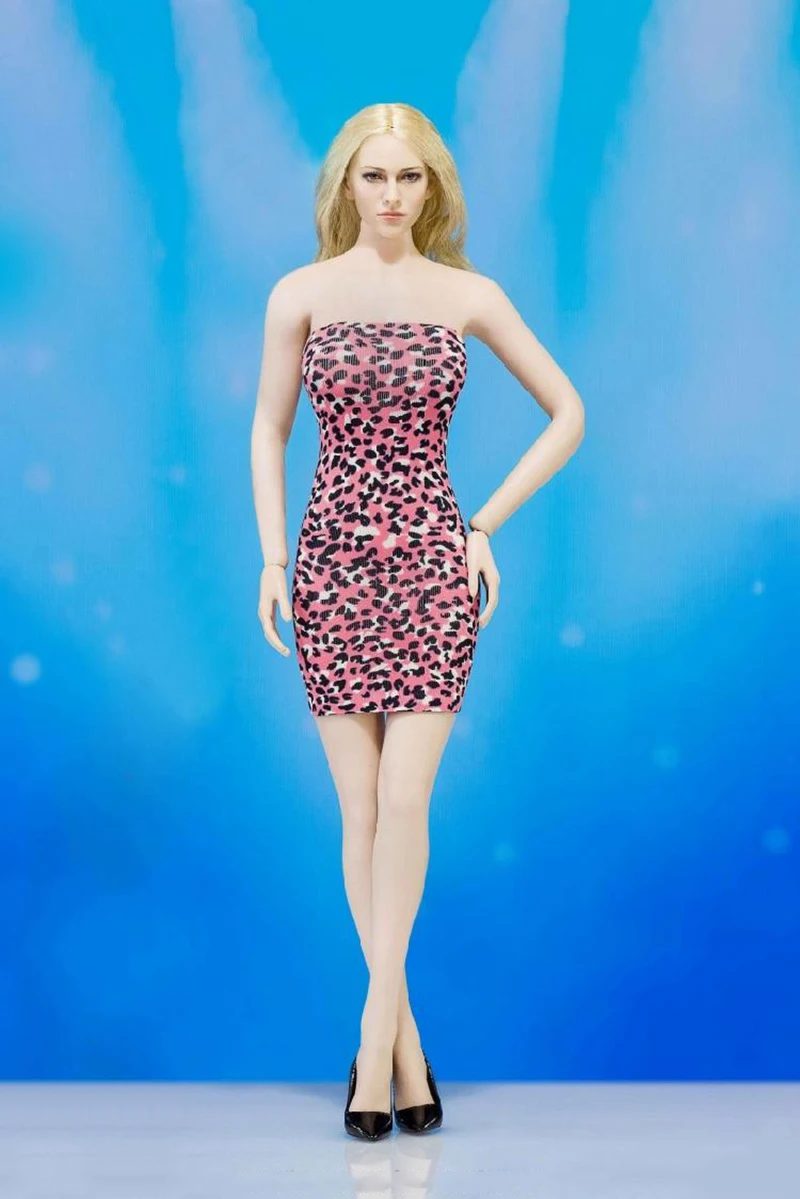 Леопардовое платье без бретелек с туфлями лодочками набор обуви для 12 дюймовых