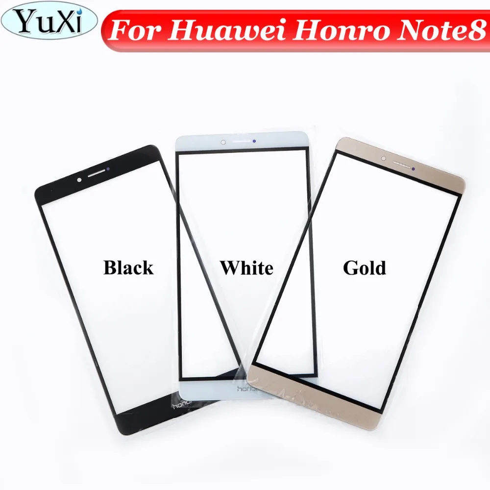 Сменный стеклянный объектив YuXi для Huawei Honor Note 8 внешний экран сенсорного экрана 6