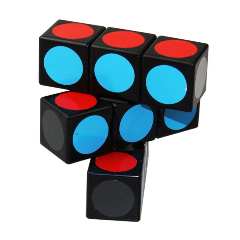 black 1X3X3 волшебный куб головоломка Пятно Стикер гладкие образовательные головоломки для детей игрушки(S0 - Цвет: black
