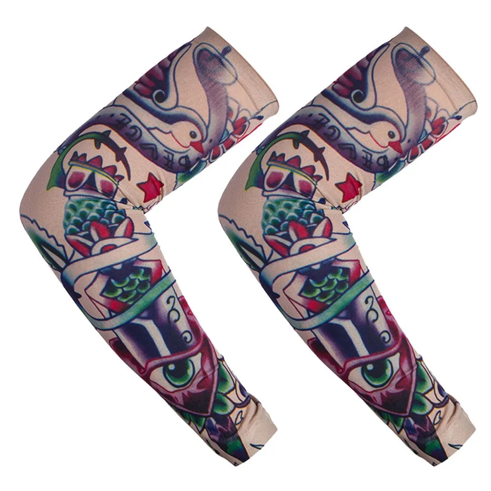 Езда на велосипеде велосипед тату рука чулки ледяные рукава дизайн классные