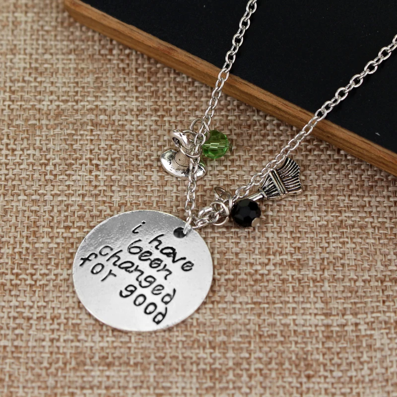 &quotЯ был изменен навсегда потому что я знал тебя&quot хрустальные бусы кулон сплав