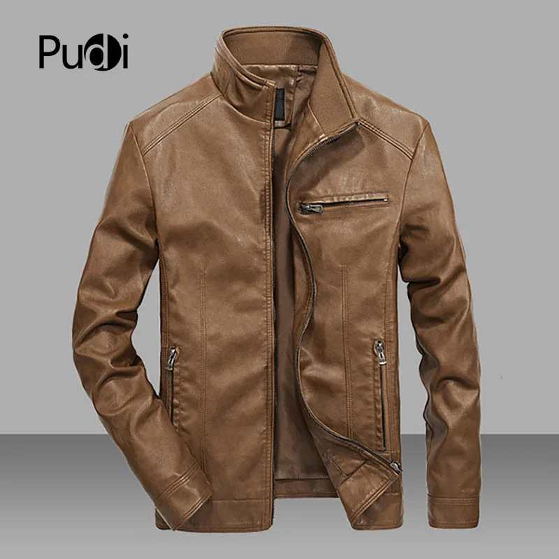 PUDI MT881 2018 новые мужские pu кожаная куртка Летняя Одежда для мальчиков Спортивная