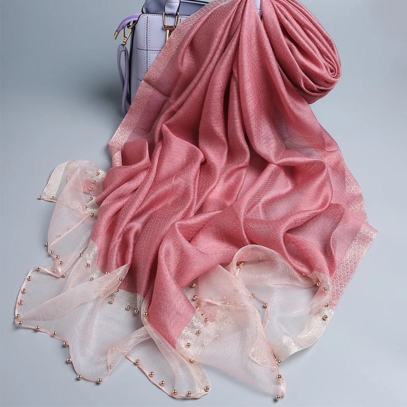 Женский Шелковый шерстяной шарф с вышивкой новинка 2019 шелковый для женщин