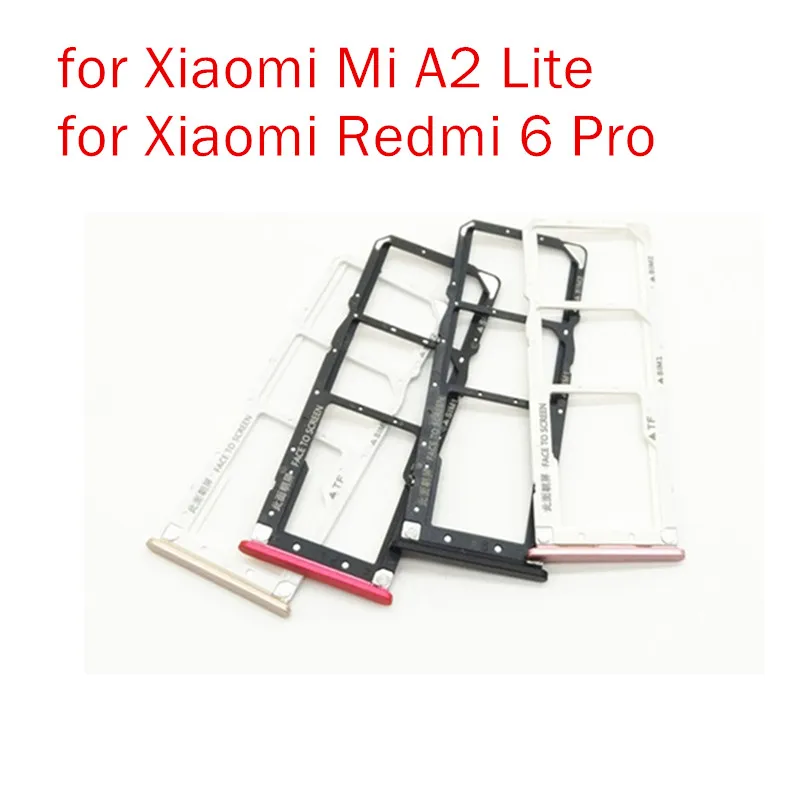 Держатель для карт Xiaomi Redmi 6 Pro/ Mi A2 Lite держатель SIM карты слот sd адаптер 6pro запасные