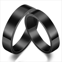 r029 316 l stainless steel black ip planting women and men rings width 45mm no fade good quality tianium fashion jewelry