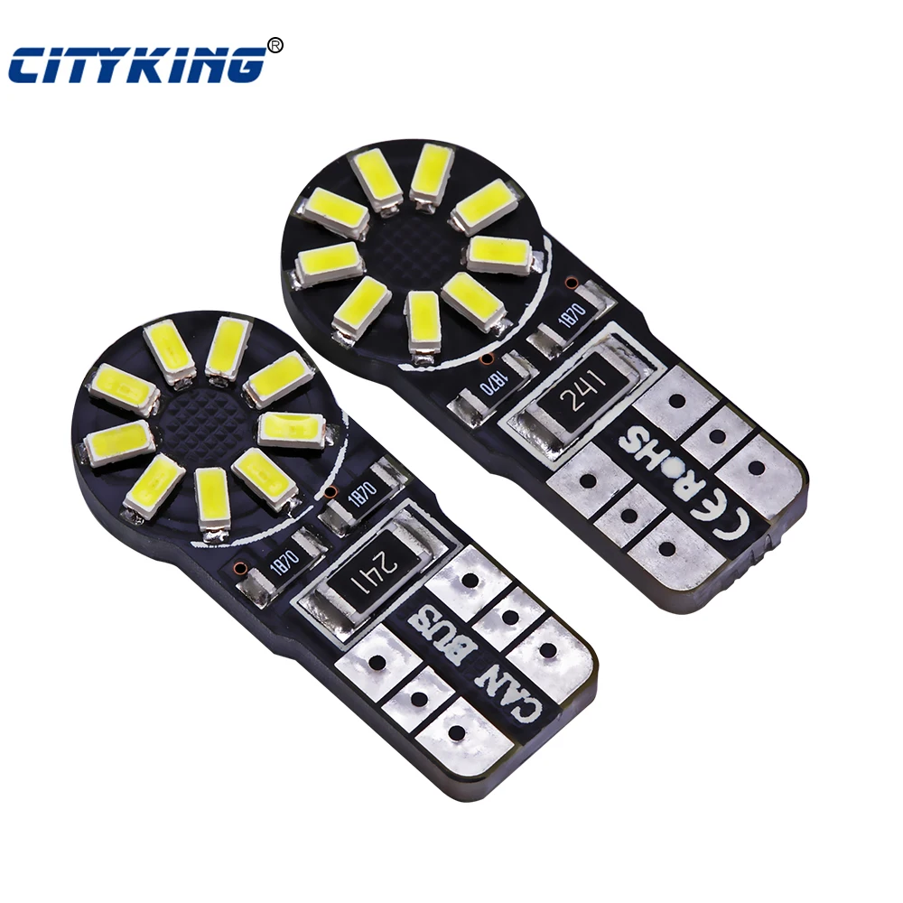 

100 шт./партия, светодиодные лампы t10 canbus T10 18led 3014 smd led без ошибок OBC 194 168 W5W T10 18smd