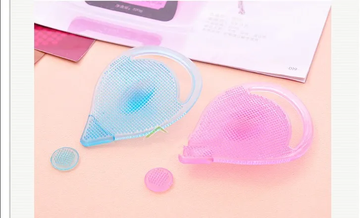 Супер мягкая и приятная на ощупь ткань Силиконовая Массажная кисть чистой