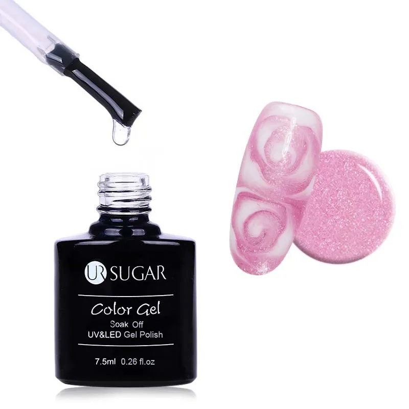 9 Ur Sugar 2 шт цветной лак для ногтей Halo Dye гель для дизайна ногтей цветной гель для ногтей УФ замачиваемый цветок Роза Цветущий лак для ногтей гель - Цвет: 9