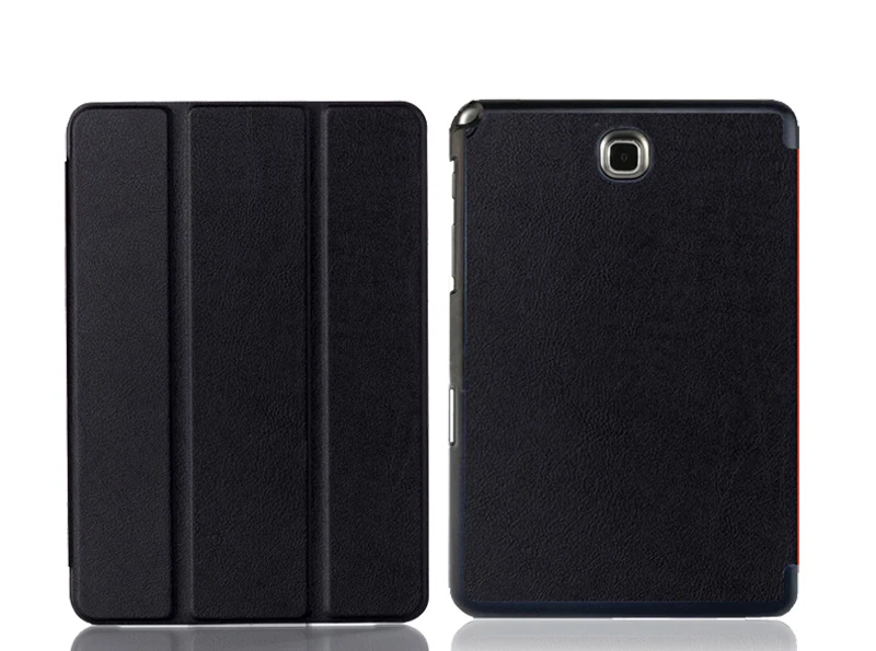 Black-hei Планшеты чехол для samsung Galaxy Tab A 8,0 SM-T350 SM-T351 SM-T355 SM-P350 SM-P355 8 дюймов Тонкий Магнитный чехол с авто режимом включения и выключения крышка - Цвет: Black-hei