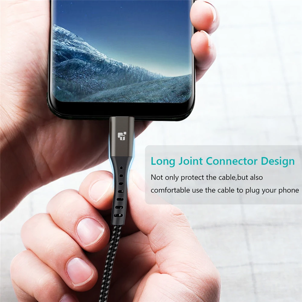 TIEGEM usb type-C кабель UBS-C 2A быстрое зарядное устройство type-C кабель синхронизации данных для samsung Note 8/S8 Nexus 6P 5X nintendo Switch LG