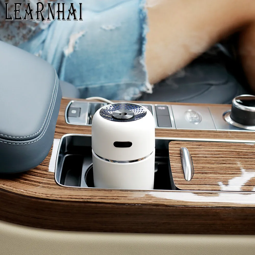 LEARNHAI, 200 мл, маленький USB Настольный Автомобильный увлажнитель воздуха для спальни, офиса, детской комнаты, супер тихий уникальный дизайн, защита от автоотключения