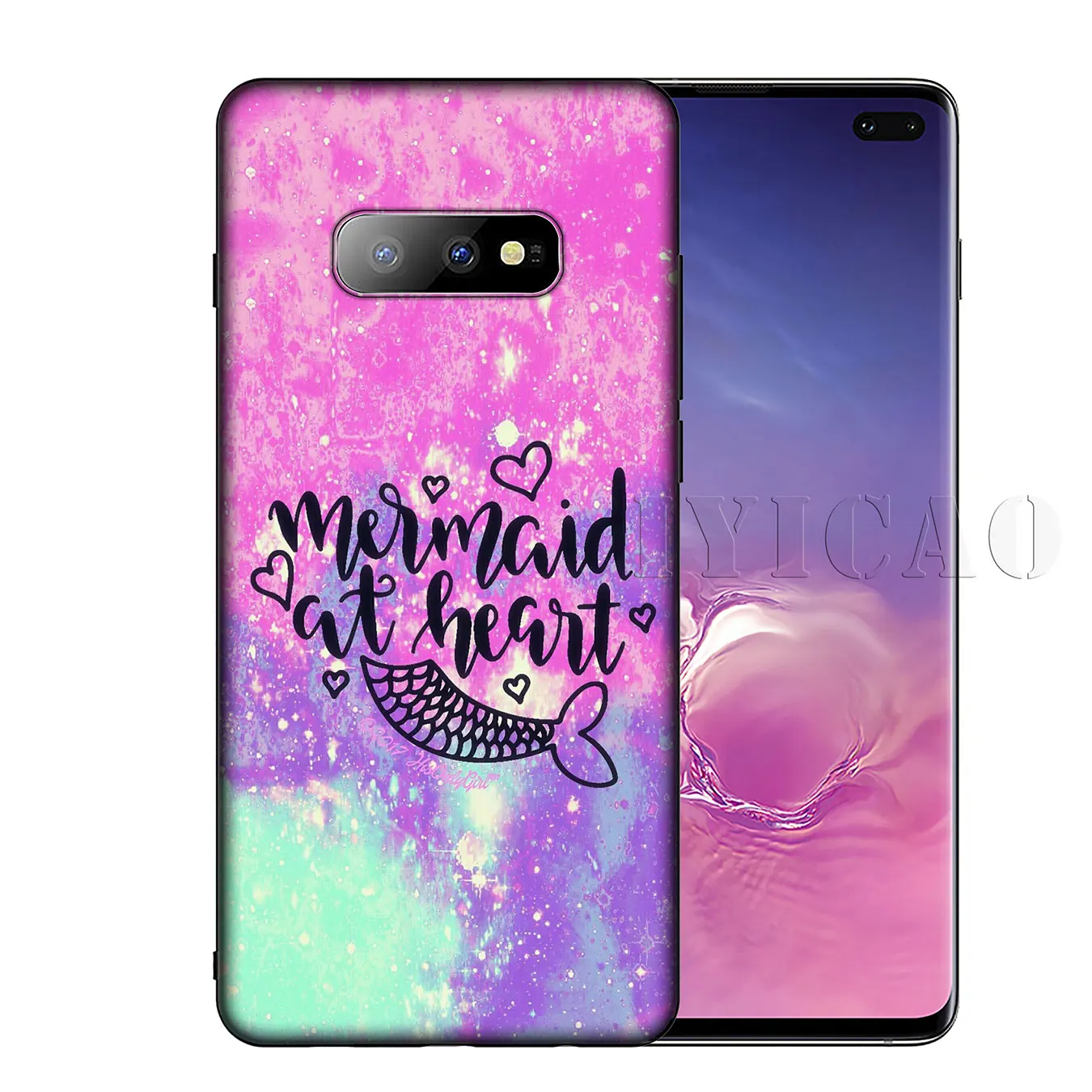 IYICAO Mermaid Tail Scale Soft Silicone Phone Case for Samsung Galaxy S20 Ultra S10 Lite S9 S8 Plus S6 S7 Edge S10e Cover |