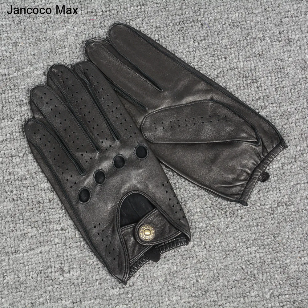 Jancoco Max Новые мужские Роскошные настоящие перчатки из оленьей кожи осень зима модные варежки для вождения перчатки из натуральной кожи Топ S7198