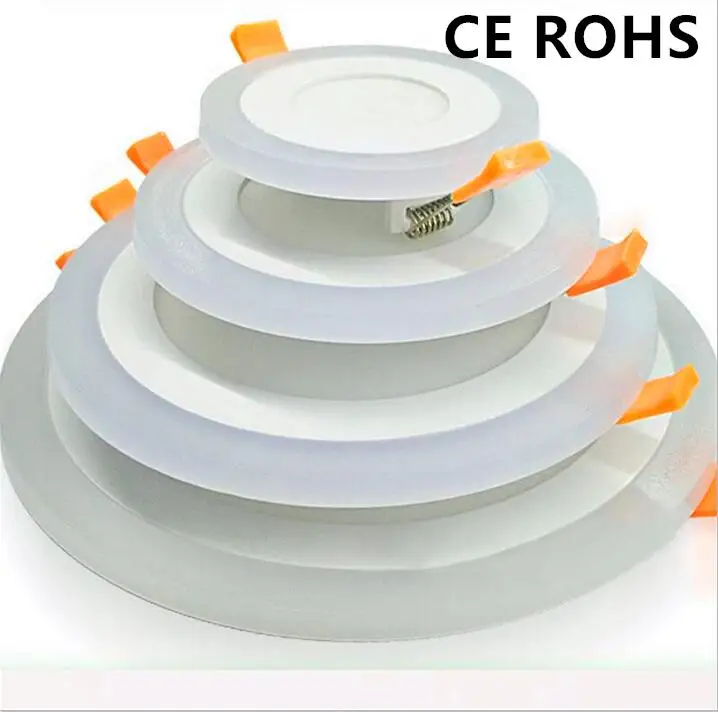 

New Design Round LED Panel Downlight 5W 9W 16W 24W 3 Model LED Panel Lights AC85-265V Recessed Ceiling Painel Lights CE ROHS