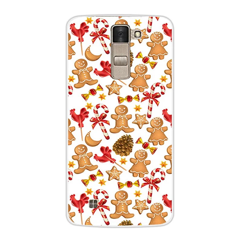 Роскошный ТПУ чехол для LG K8 Lte K350 K350E K350N дизайн для рождественского сезона 5," прозрачный корпус для K 8 телефон силиконовый чехол на заднюю панель Coque - Цвет: 28