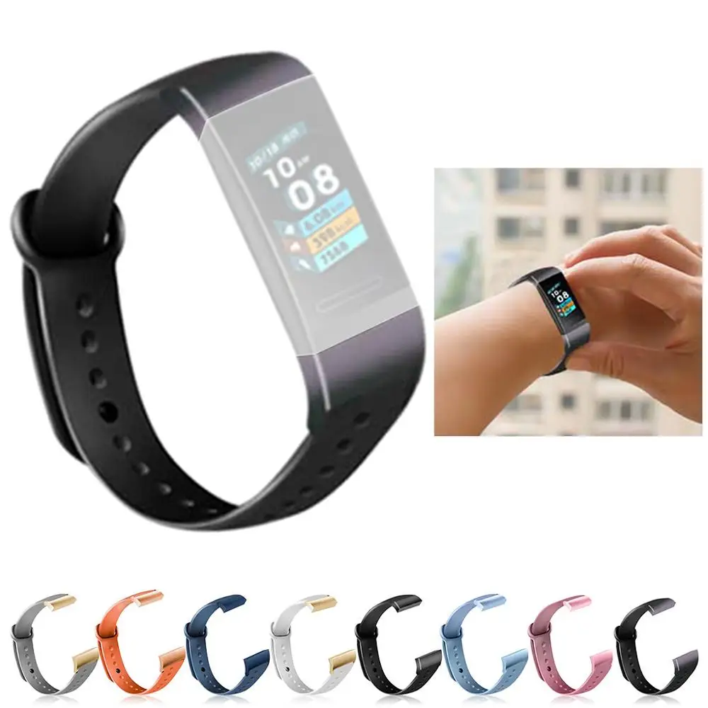 Силиконовый браслет для huawei Band 3/3 Pro гибкий сменный силиконовый ремешок цветной