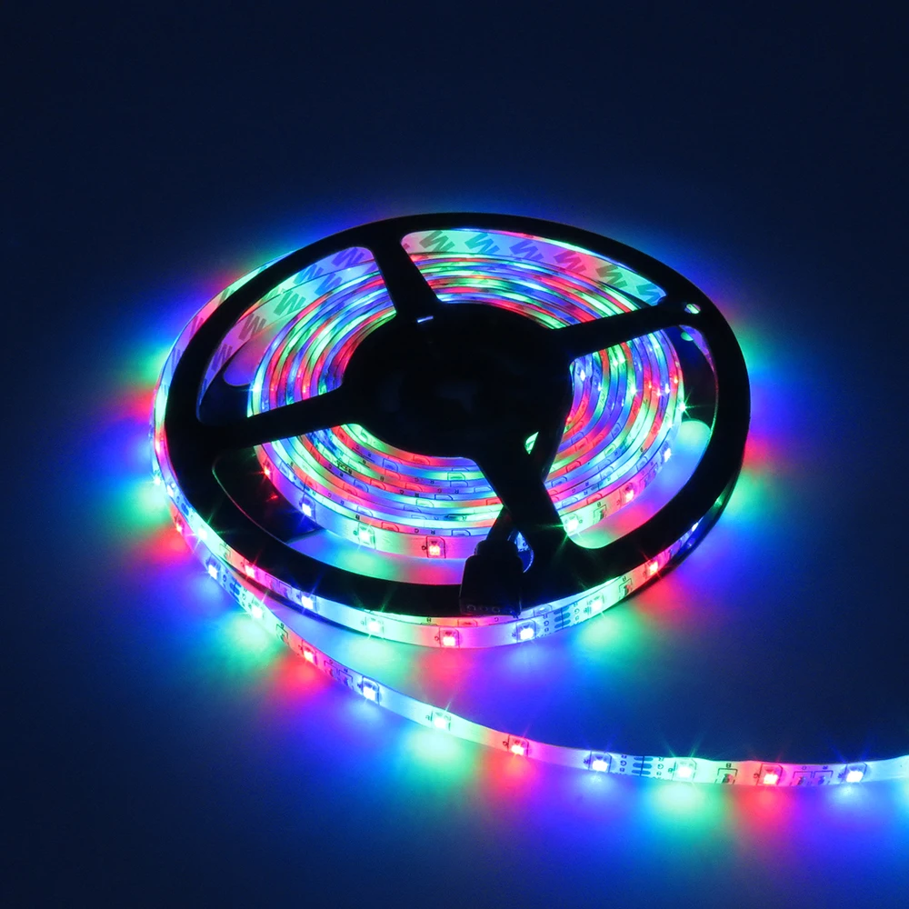 Водонепроницаемая светодиодная лента 3528 RGB 5 м 300 светодиодов изменяющая цвет