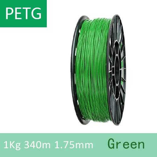 Дерево/PETG/TPU = FLEX/нейлон/TABS Филамент пластик YOUSU для 3d принтера ANET ENDER/1 кг 340 м/диаметр 1,75 мм/ из города - Цвет: PETG Green 1kg
