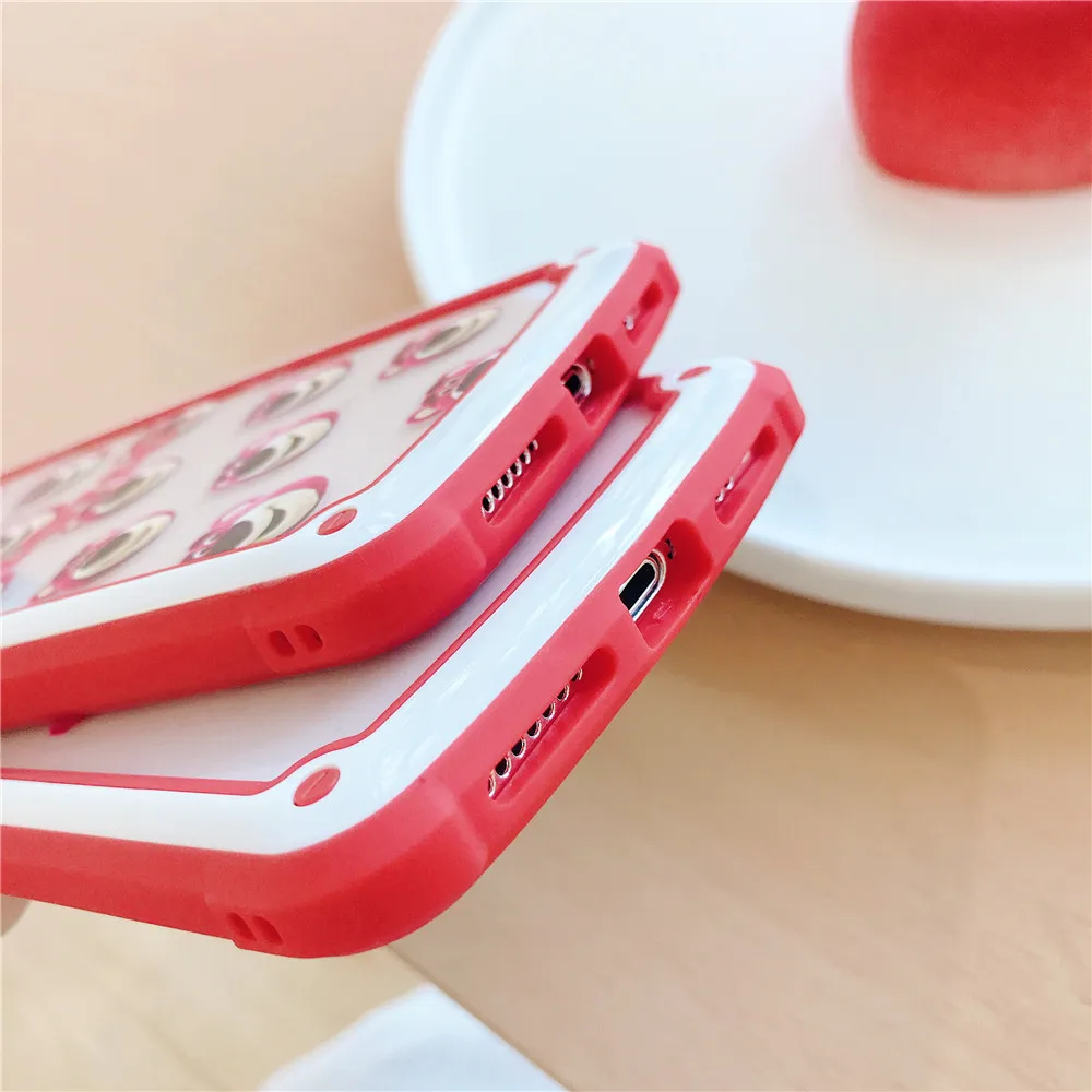 Новый милый мультфильм клубника медведь конфеты границы чехол для iPhone X XS MAX XR 6 6s 7