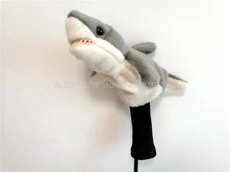 

Little Sea Shark Golf Hybrid Headcover Plush Animal Golf Fairway Woods Cover For Man Women Funny Gift