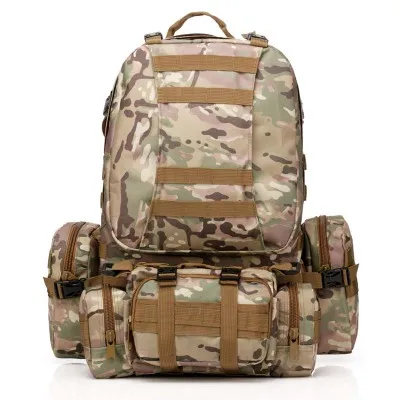 CP 55L Molle военный тактический рюкзак для рыбалки, походов, охоты, альпинизма, камуфляж, альпинизма, сумки 600D - Цвет: CP