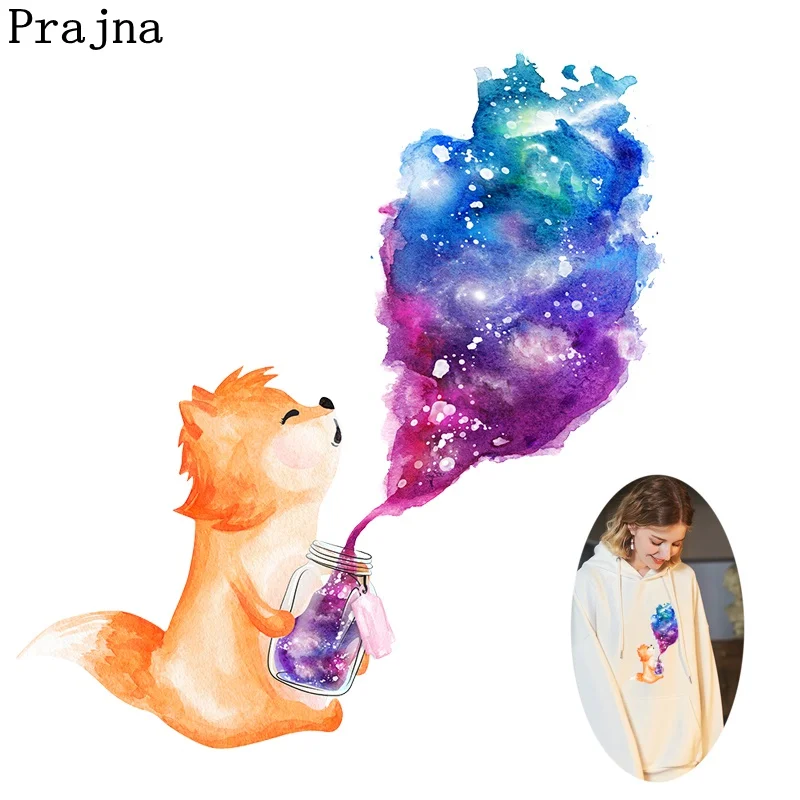 Симпатичные нашивки Prajna с леопардовым принтом кота красивая звезда в бутылке