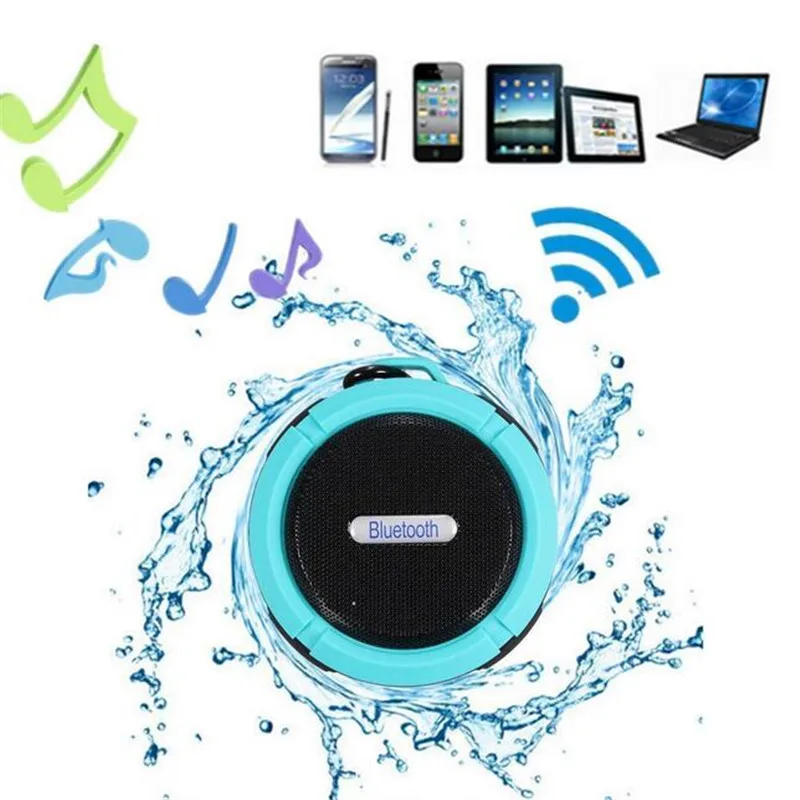 Мини водонепроницаемый портативный динамик bluetooth поддержка SD сабвуфер TF mp3