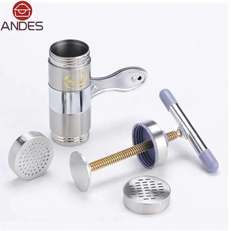 Кухня Нержавеющая сталь Паста Лапша Maker машина ручной работы 5 Режим Пресс