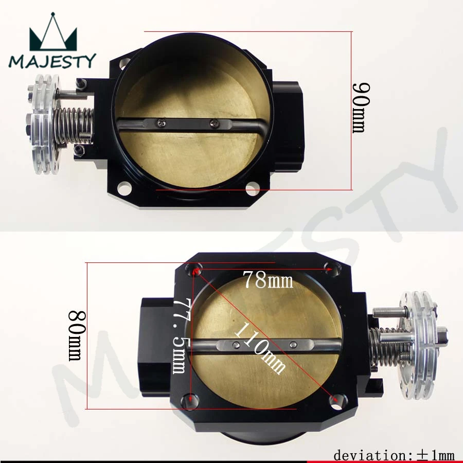 Универсальный впускной коллектор для дроссельной заслонки RB25DET RB26DET RB20DT GTS Black 90-80