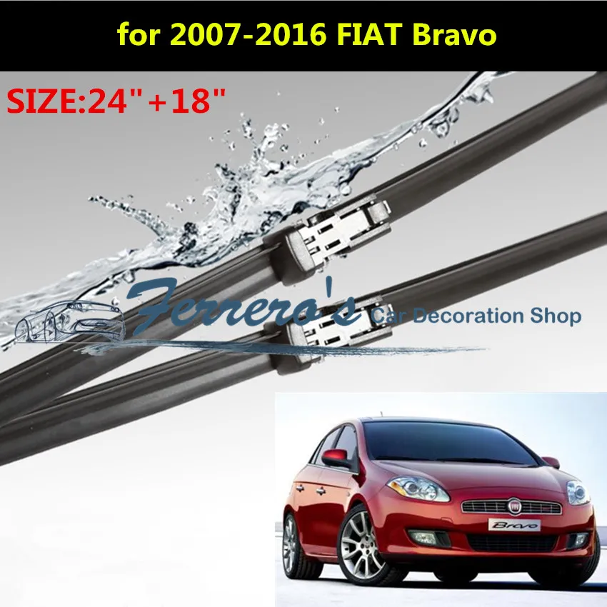 2 шт./лот SG 002 стеклоочистителей для 2007 2016 FIAT MK2 24 &quot+ 18&quot Fit кнопочный Тип Wwiper
