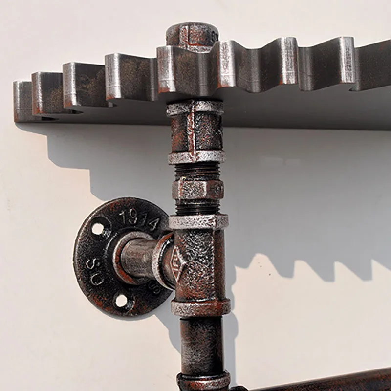 Baffect винтажный Настенный декор полка для хранения настенная деревянная железная