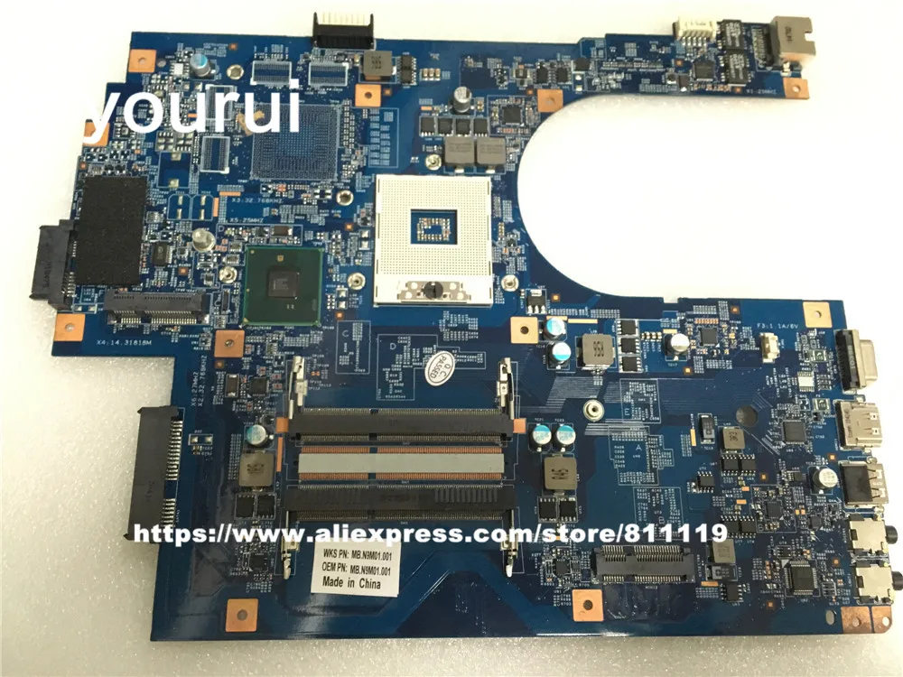 

yourui MBN9M01001 MB.N9M01.001 For Motherboard 7741 JE70-CP MB 09923-1M 48.4HN01.01M