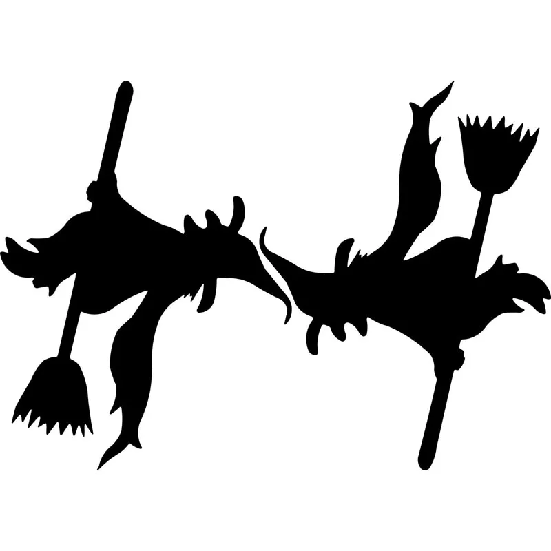 

14.5cm*10.2cm Spooky Witch Fashion Vinyl Car-styling Decals Motorcycle Car Sticker S6-3924