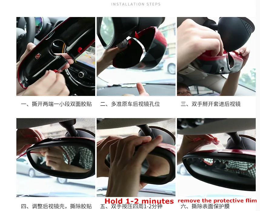 Чехол-зеркало заднего вида для mini cooper JCW john cooper works countryman F60 Red union jack rainbow