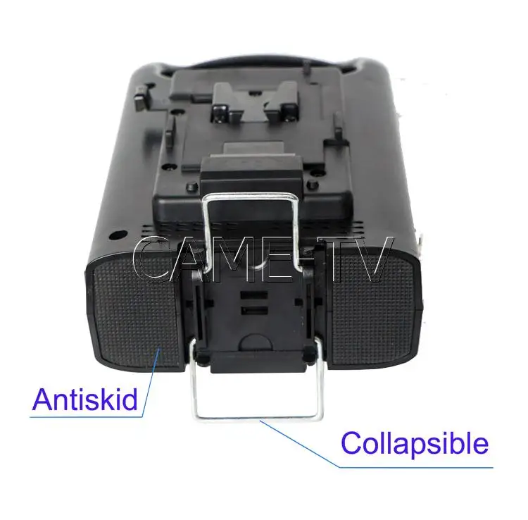 CAME-TV V-Mount зарядное устройство 24V XLR выход с двумя 130 ватт компактных батарей