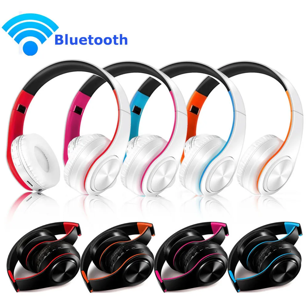 Беспроводная Bluetooth складная гарнитура стерео наушники для iPhone Samsung игровой Mp3