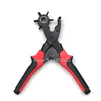 1pcs new 6 size heavy duty leather hole punch hand pliers belt holes punched punching plier hole home pliers tools k48