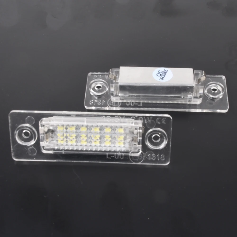 Светодиодный фонарь для номерного знака автомобиля 2 шт. VW Passat B5.5 B6 Caddy MK3 Golf Piug Jetta