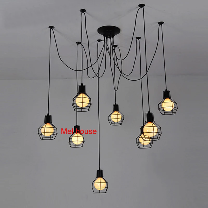 Книги по искусству паук потолочный светильник лампа свет современный Nordic ретро