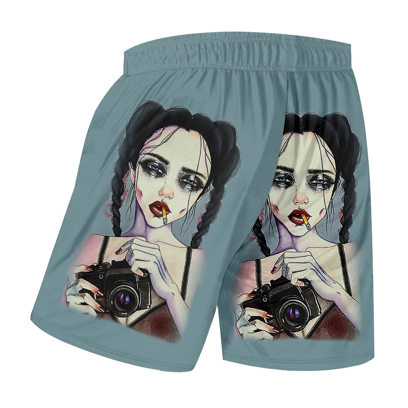 OGKB новые модные мужские пляжные шорты с забавным принтом для курительной камеры