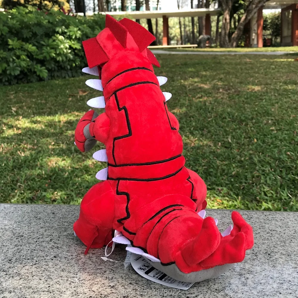 Peluche de Groudon de 24CM, colecci&oacute;n de animales de peluche, suave y guay-5