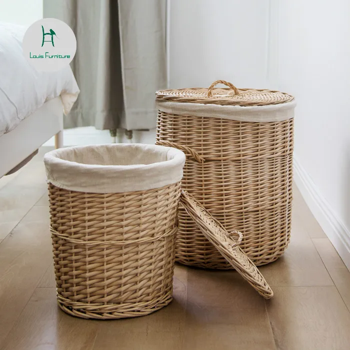 Модные аксессуары для мебели Louis вязаная корзина хранения одежды большого