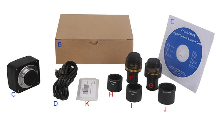 3.0MP Aptina CMOS сенсорный USB2.0 цифровой микроскоп с камерой