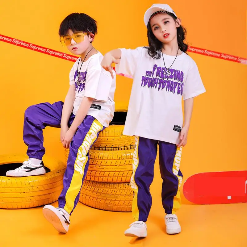 Модные костюмы для Бальных джазовых танцев девочек и мальчиков футболка