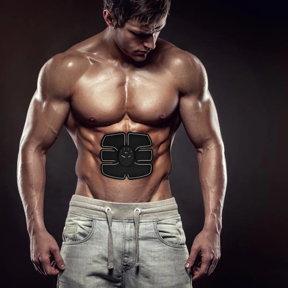 EMS тренажер беспроводной ABS стимулятор умный фитнес брюшной ягодицы стимулятор мышц устройство для формирования тела Массажер для похудения